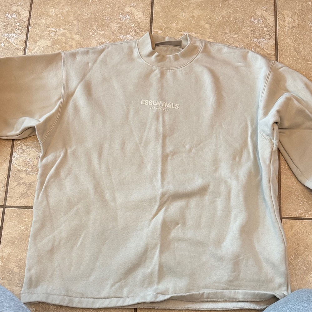 Fear of God Essentials Cream Sweatshirt